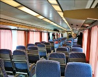 Vag�n del tren Sibelius, entre Helsinki y S. Petersburgo.