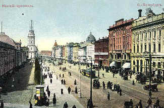 Avenida Nevsky hace 100 años